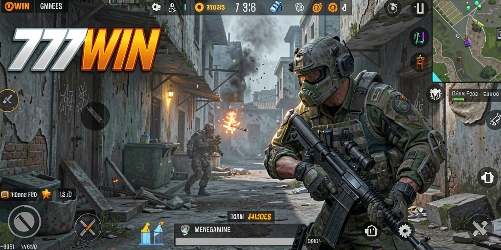 Screenshot gameplay menunjukkan aksi FPS yang memukau dan mendebarkan.