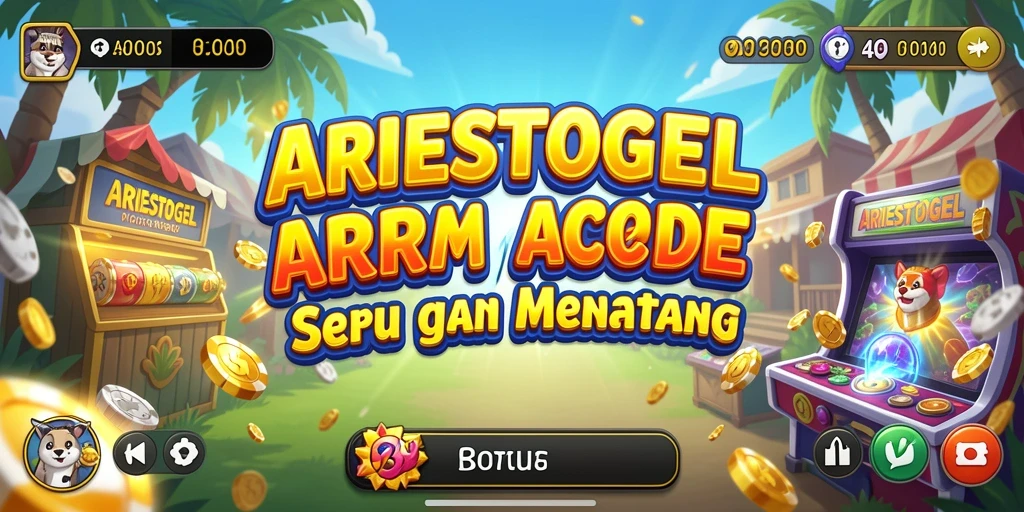 Screenshot ARIESTOGEL menampilkan gameplay seru dalam dunia penuh warna.