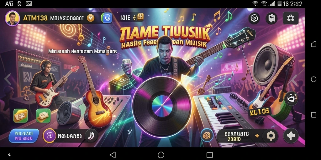 Gameplay menarik ATM138 yang menampilkan interaksi musik.