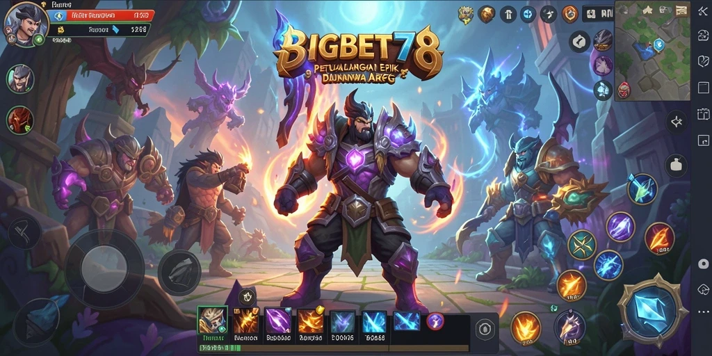 Tampilan utama gameplay ARPG BIGBET78 dengan petualangan mendebarkan.
