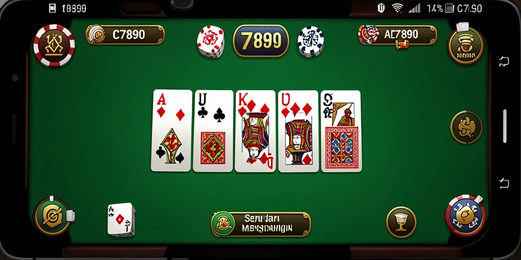 Tampilan gameplay C7890 menunjukkan momen seru permainan Domino.