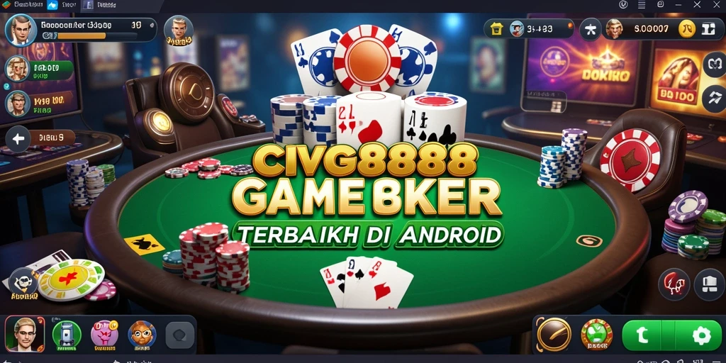 Screenshot gameplay poker menampilkan suasana seru dan kompetitif.