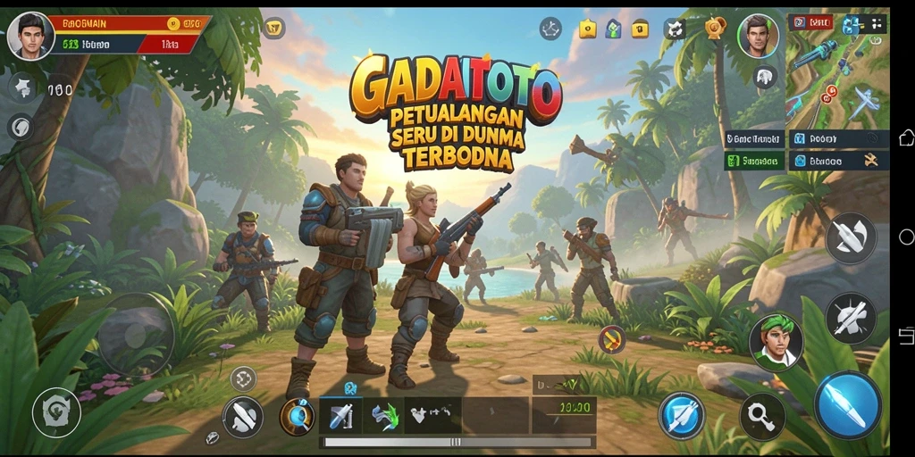 Screenshot menampilkan gameplay seru di dunia terbuka GADAITOTO.