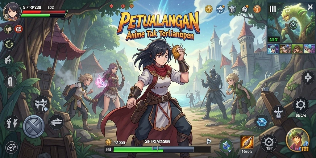 Tangkapan layar GIFTRP288 menampilkan aksi seru dalam dunia anime.