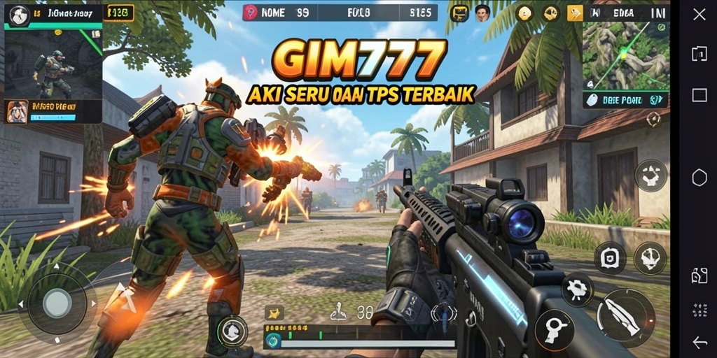 Tangkapan layar gameplay <strong>GIM777</strong> dengan aksi seru dalam mode TPS.