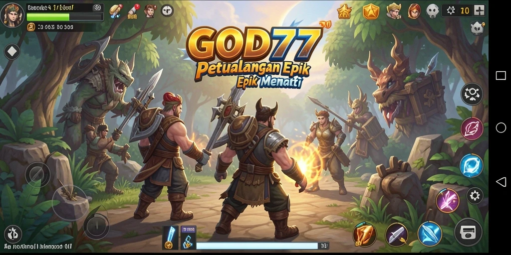 Tangkapan layar utama GOD77 menunjukkan aksi petualangan yang mendebarkan.