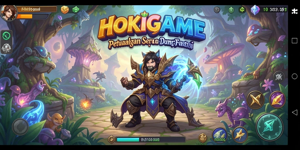 Tangkapan layar gameplay HOKIGAME yang menunjukkan aksi petualangan seru.
