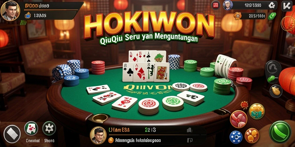 Screenshot gameplay seru HOKIWON saat bermain QiuQiu.