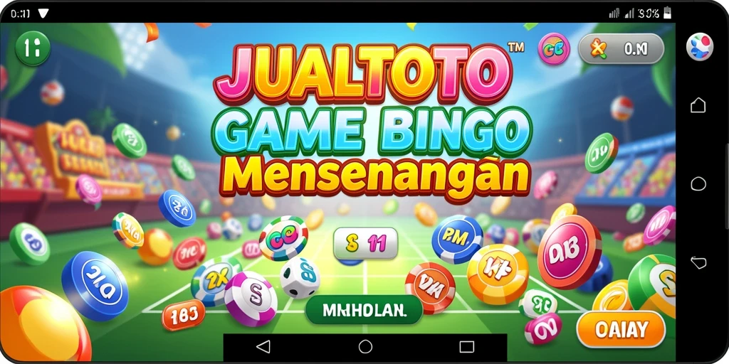 Screenshot permainan JUALTOTO menampilkan keseruan bermain Bingo secara online.