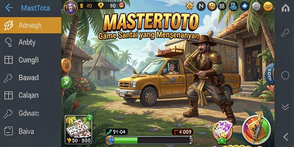 Tampilan gameplay MASTERTOTO yang penuh warna dan seru.