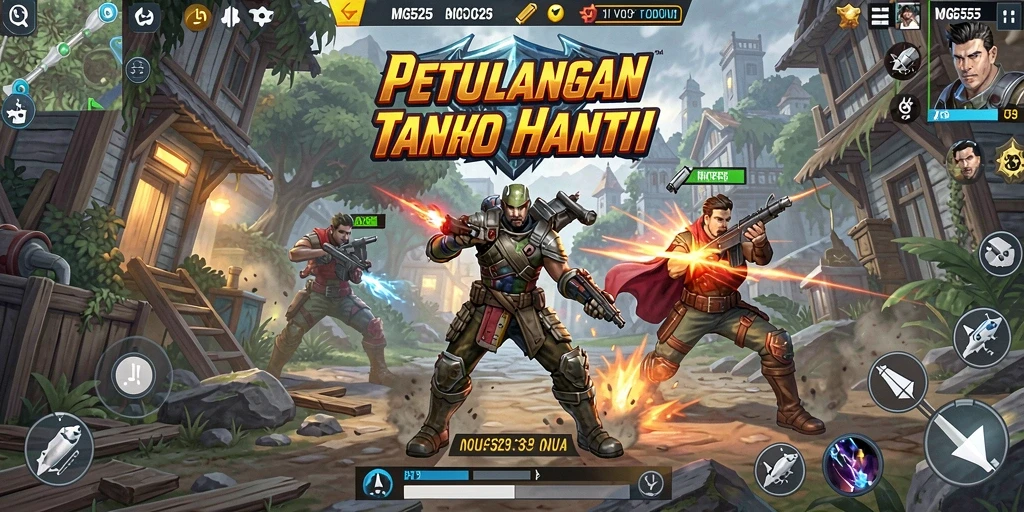 Tampilan gameplay menegangkan dari MG525 yang penuh aksi.