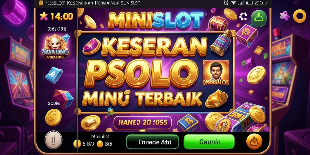Screenshot gameplay <strong>MINISLOT</strong> menampilkan aksi seru dari permainan slot.