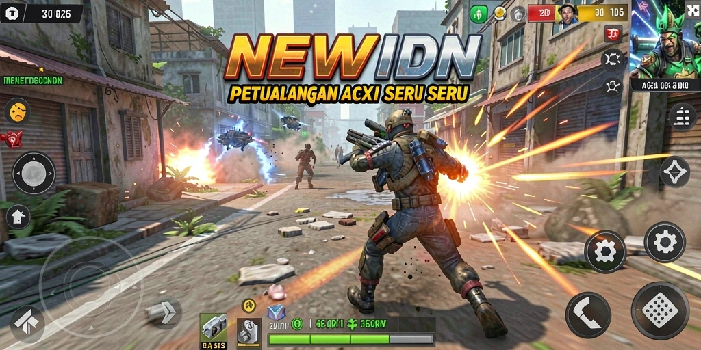 Tangkapan layar gameplay <strong>NEWIDN</strong> yang menampilkan aksi seru dan menegangkan.