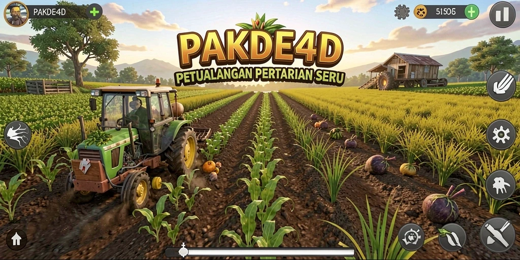 Tampilan gameplay seru di dunia pertanian yang penuh warna.
