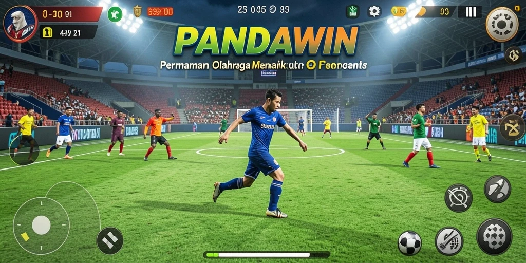 Tangkapan layar dari gameplay seru PANDAWIN yang menunjukkan aksi pertandingan.