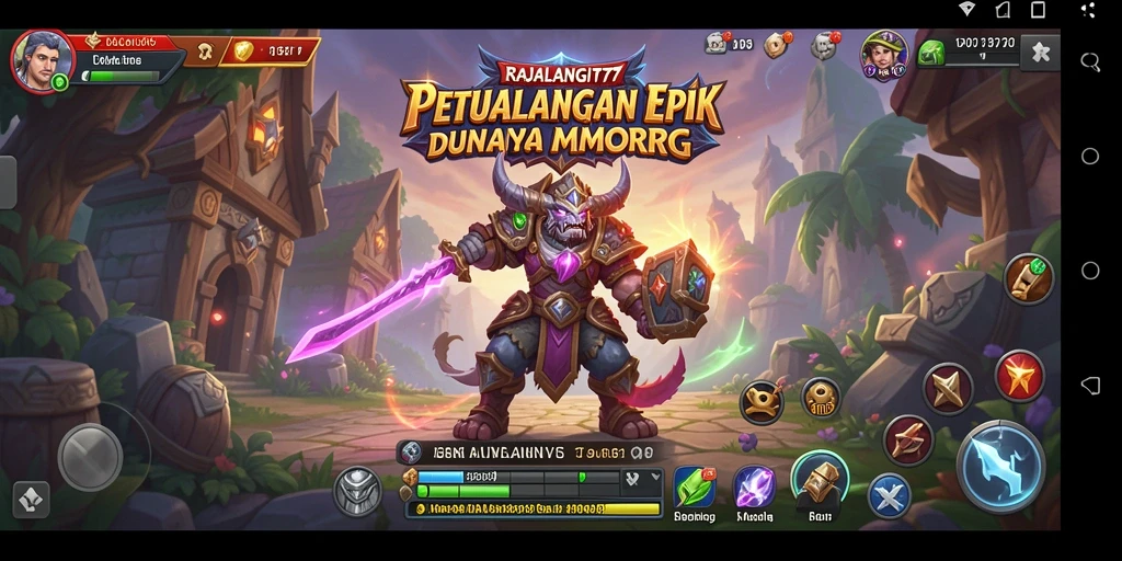 Tampilan gameplay epik dalam RAJALANGIT77 yang penuh aksi.