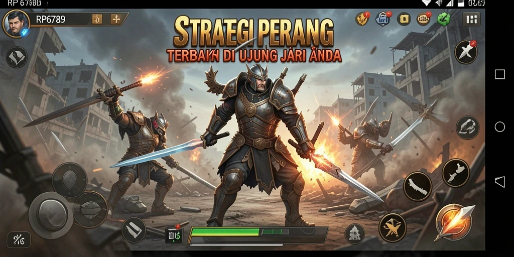 Tampilan gameplay RP6789 menunjukkan strategi pertempuran yang mendebarkan.