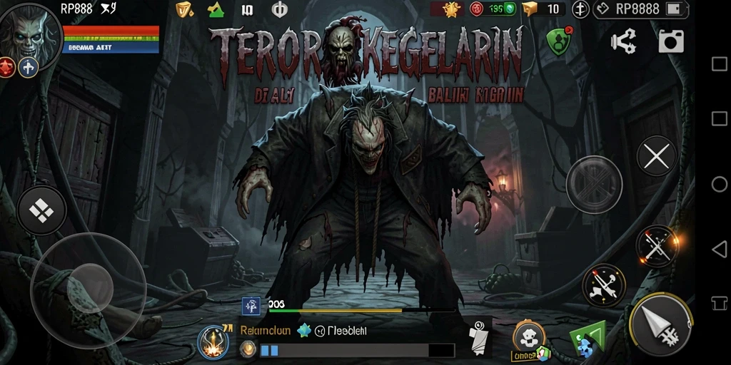 Screenshot gameplay menampilkan suasana mencekam dari RP888.