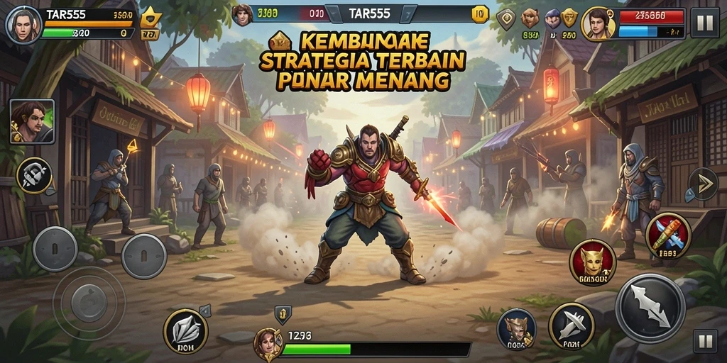 Tangkapan layar TAR555 menampilkan pertempuran strategi yang menegangkan.