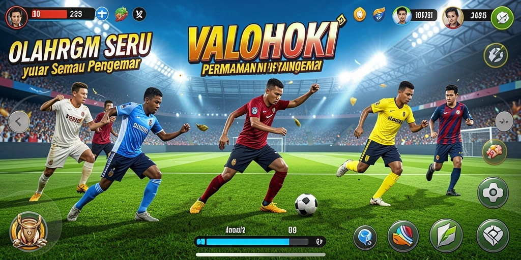 Screenshot VALOHOKI menampilkan aksi seru dalam permainan olahraga.