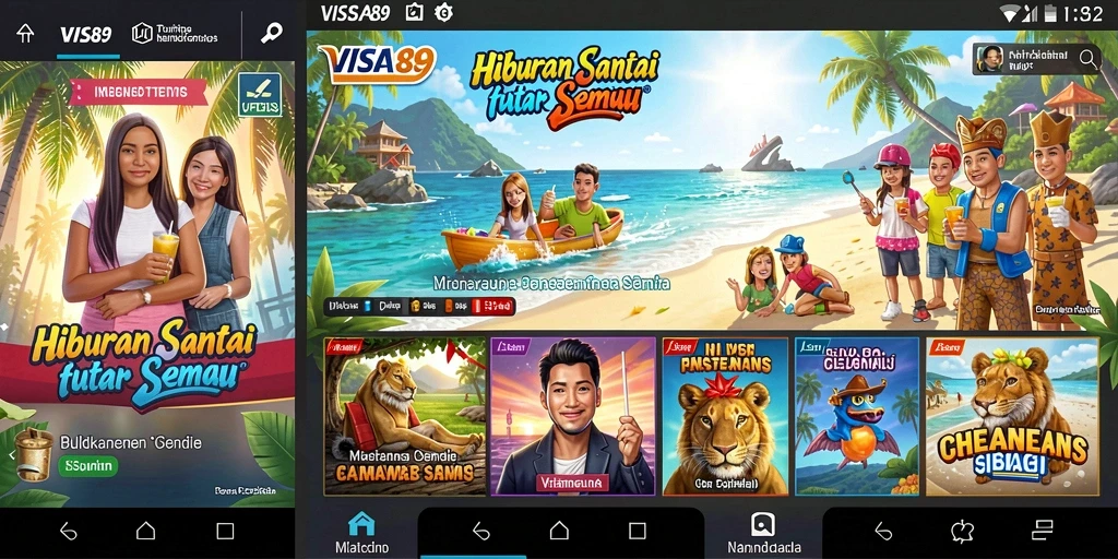 Screenshot gameplay VISA89 dengan grafis mengagumkan.